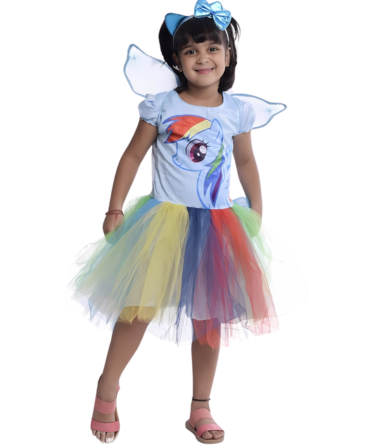 Rainbow Costume Girls Fancy Dress