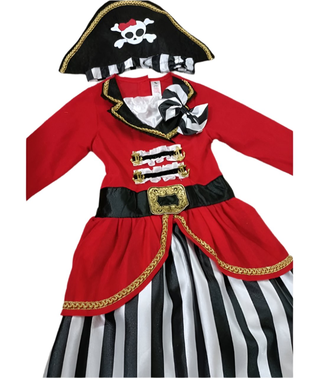 Red Pirate Costume Girl Boy Halloween Party Classic Fancy Dress-set in Jordan 