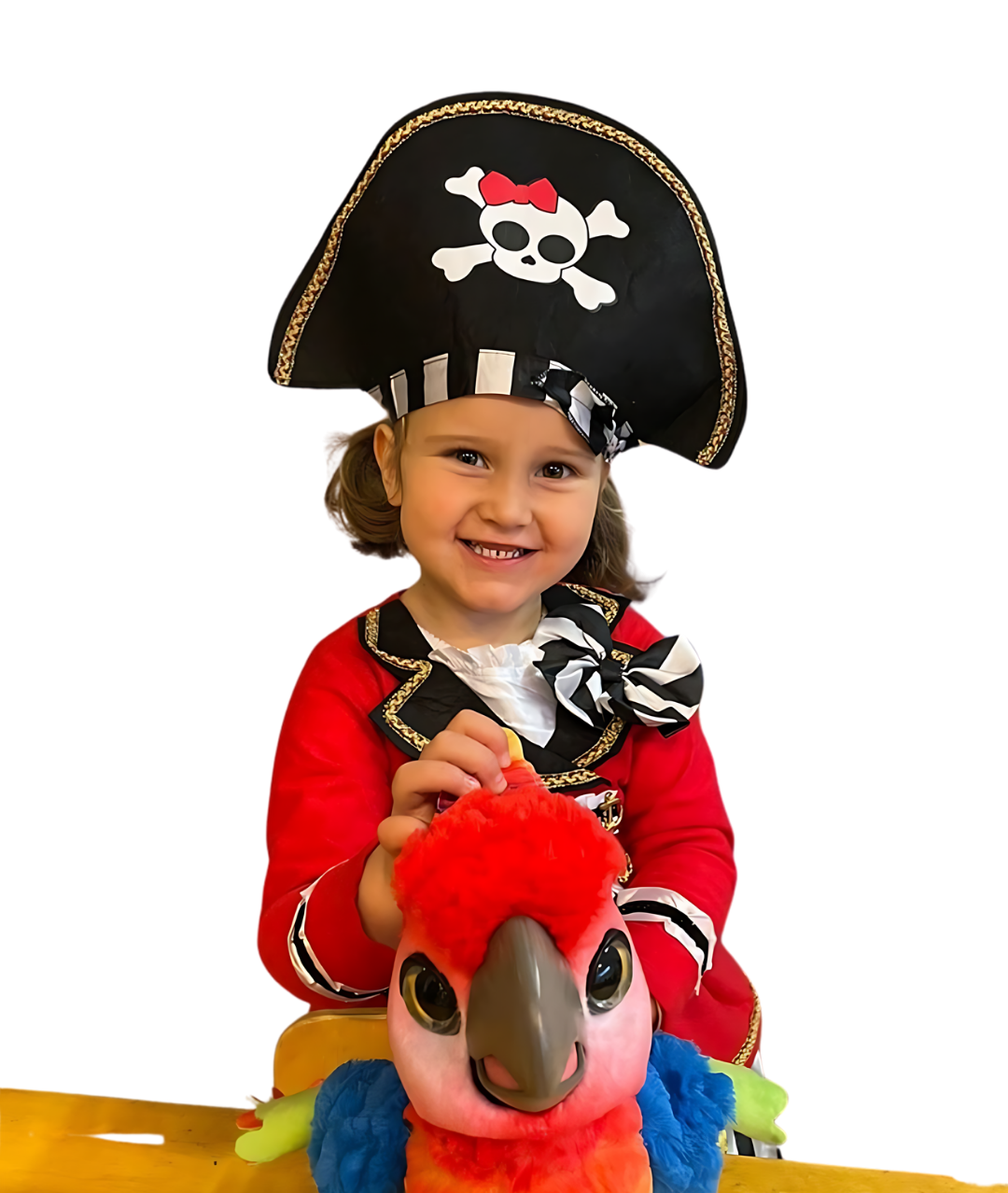 Red Pirate Costume Girl  Halloween Party Classic Fancy Dress3