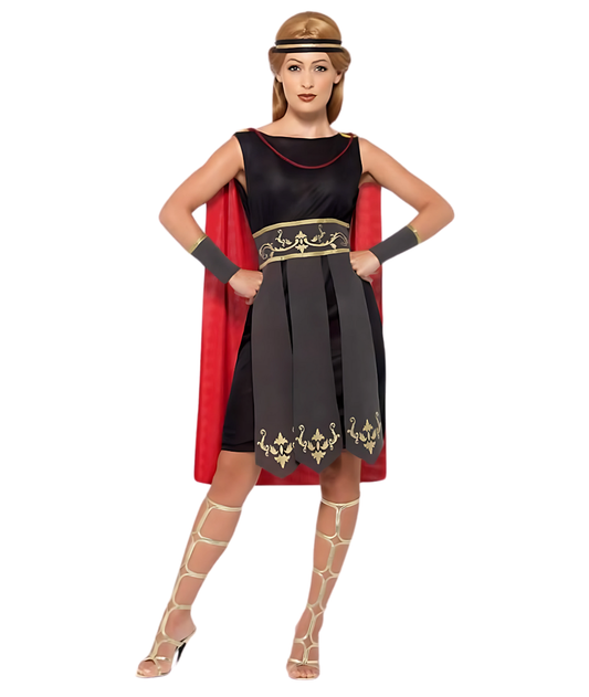 Roman Warrior Costume Spartan Gladiator Womens Fancy Dress-set in Jordan