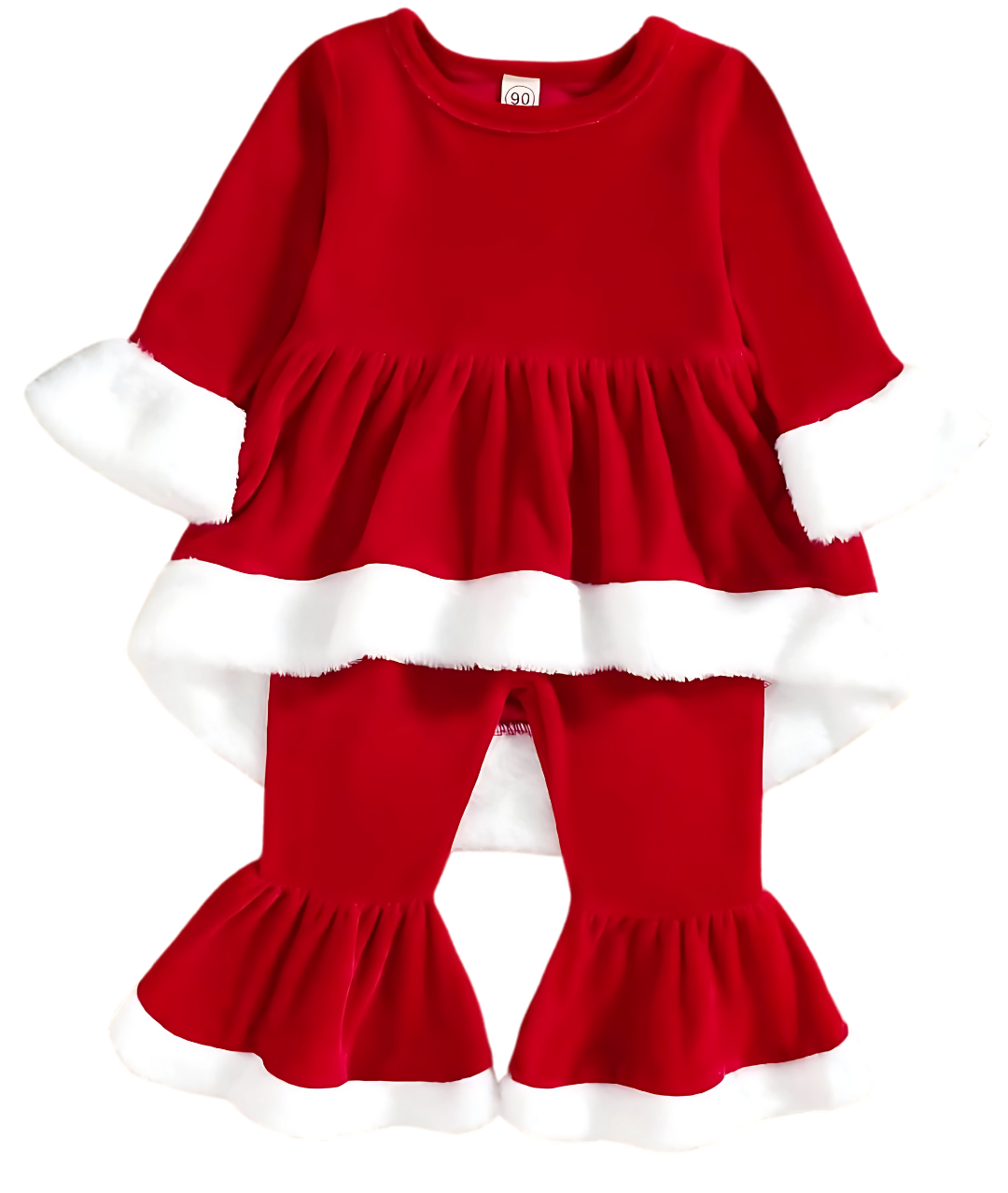 Santa Costume Toddler Girl Christmas Outfit-set in jordan