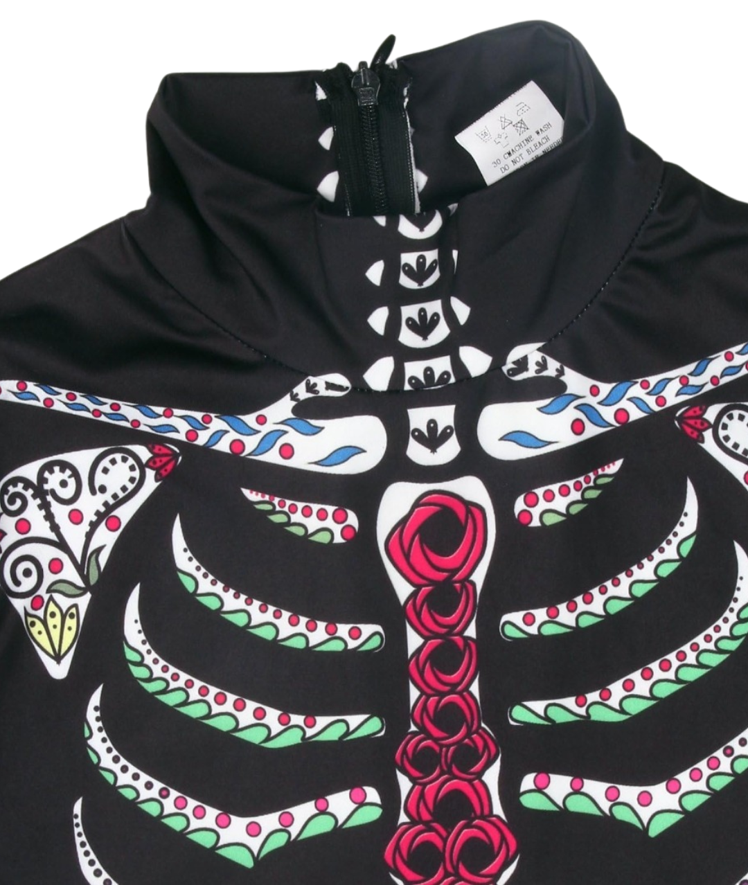 Skeleton Bones Jumpsuit Mardi Gras Multi-Color3