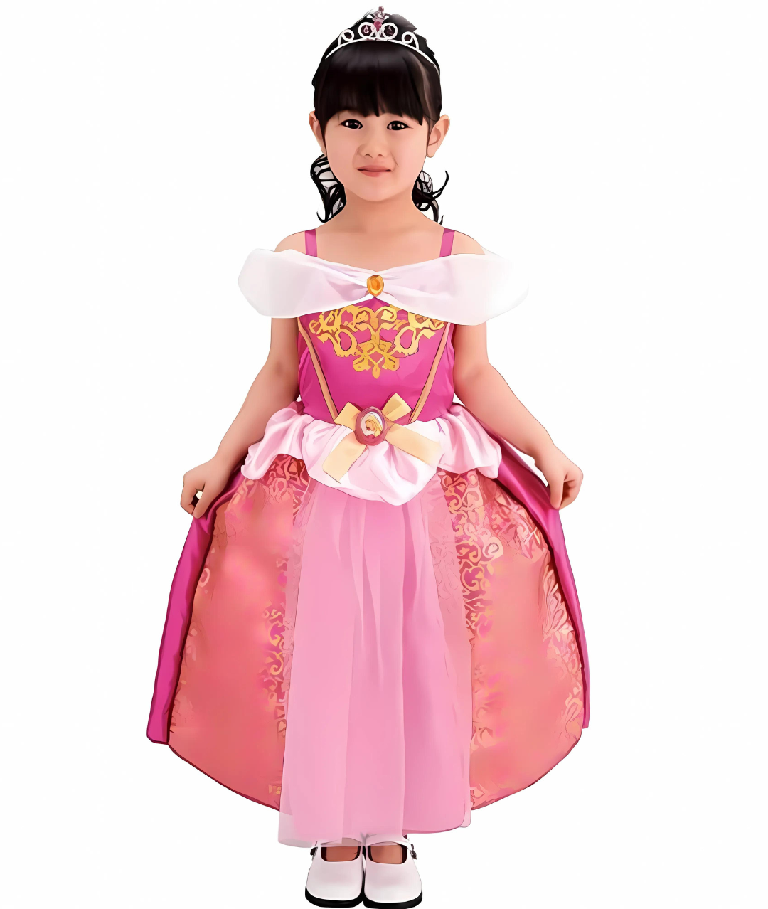Sleeping Beauty Princess Dress for Girl Dress up Costume Cosplay Halloween Birthday Outfit