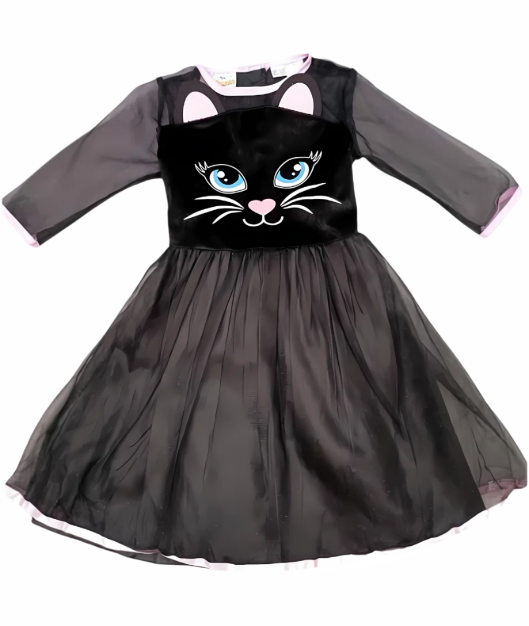 TU HALLOWEEN CAT DRESS-Animals fancy cat black dress