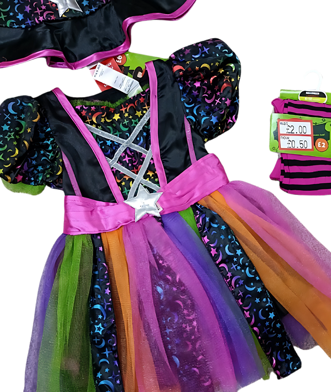 Tu, Halloween Witch, Pink and Rainbow Fancy Dress2