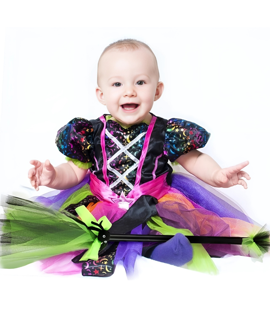 Tu, Halloween Witch, Pink and Rainbow Fancy Dress3