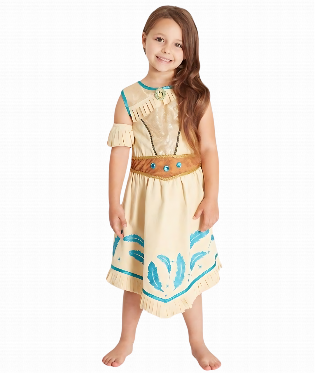 Disney Princess Pocahontas Cream Costume Dress