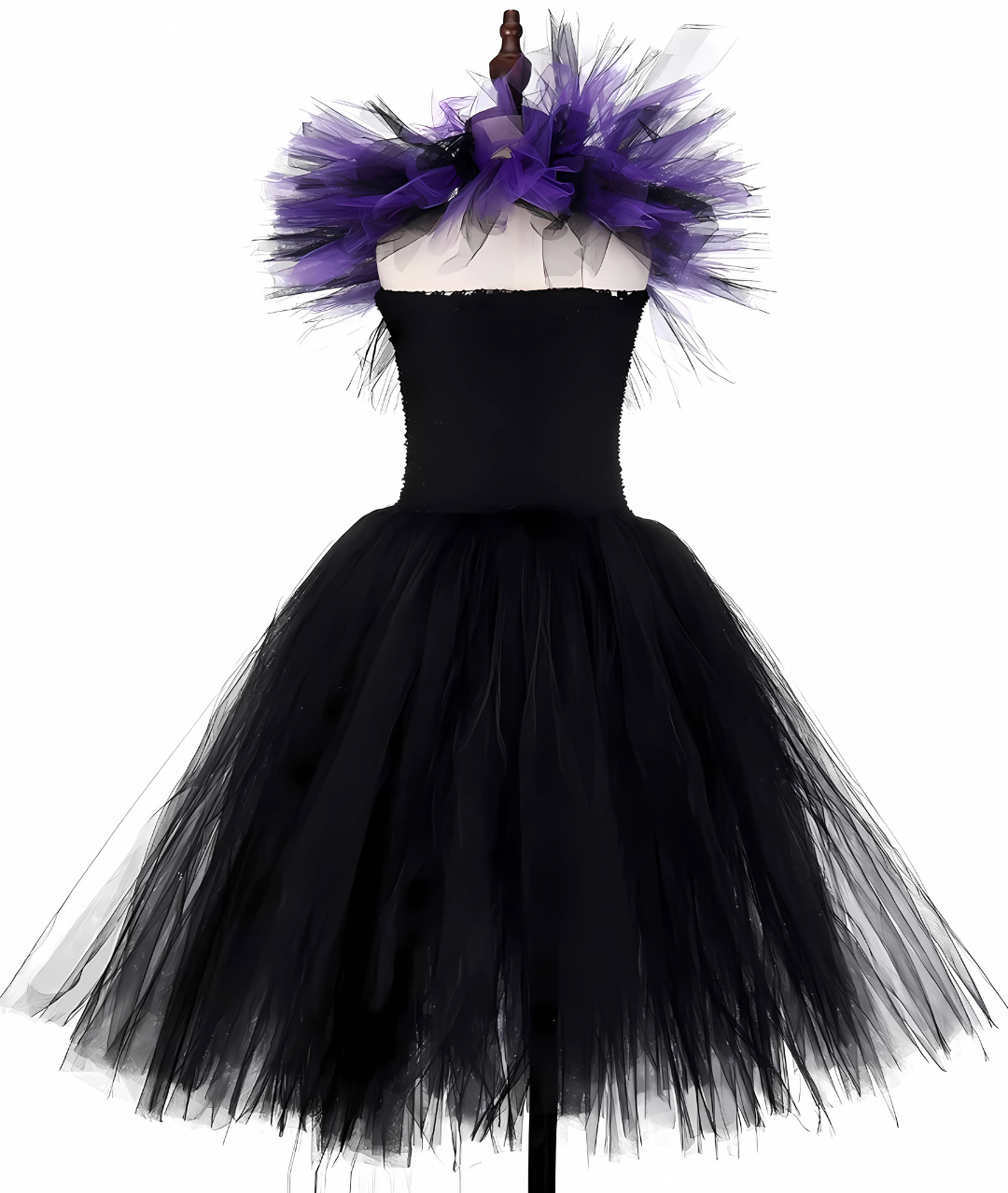 Vampire Witch Costume for Girls with Horns Headband for Halloween from Tutu Dreams3