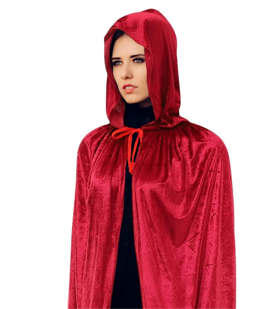 Velvet Hooded Cape Adult Red Cosplay costume-set in Jordan