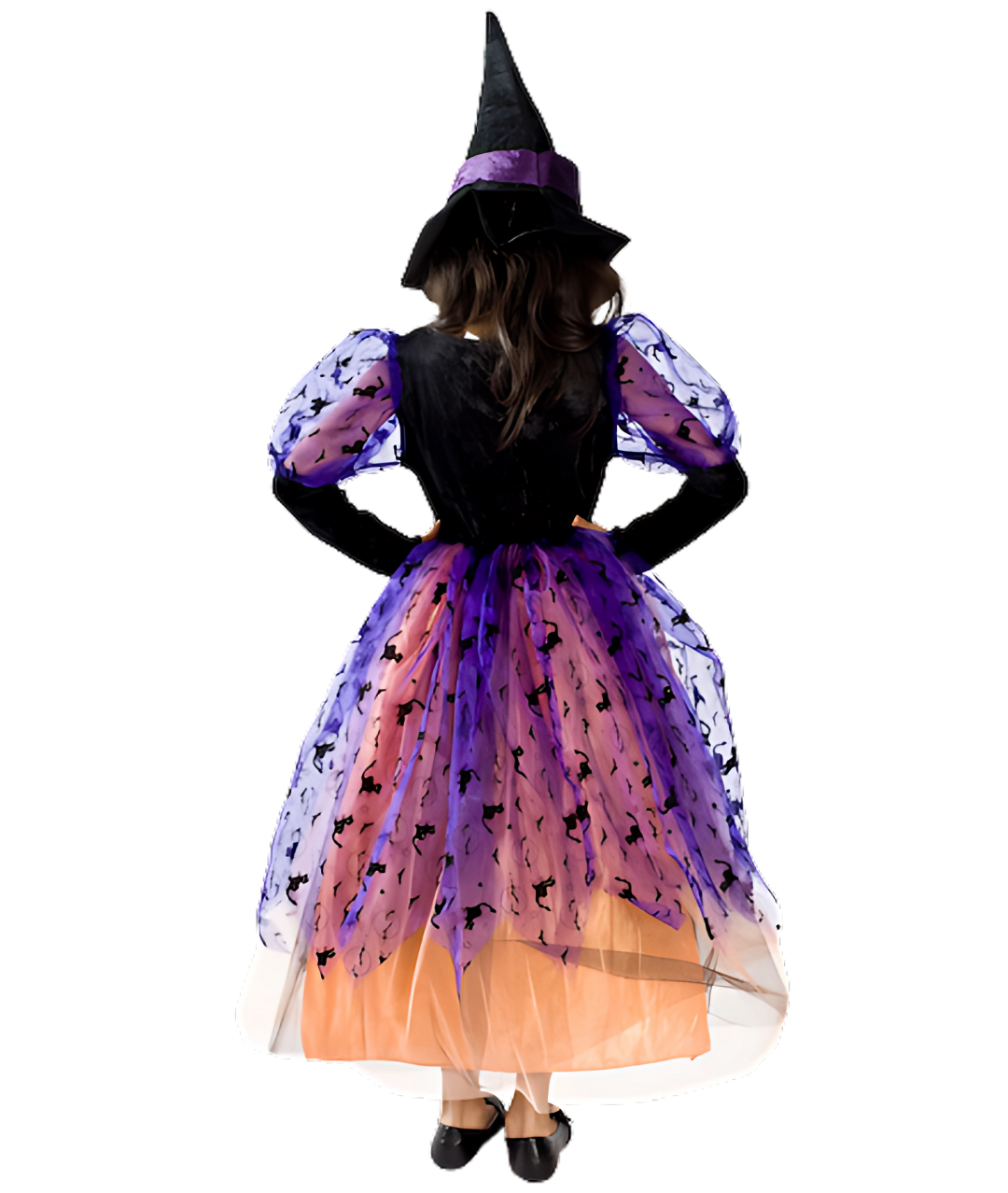 Witch Costume for Girls with Skirt Lights up ''Dress only''2