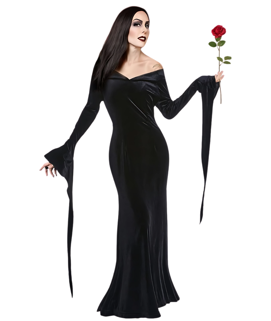 Women's Adult Morticia Addams Costume Dress-set in Jordan