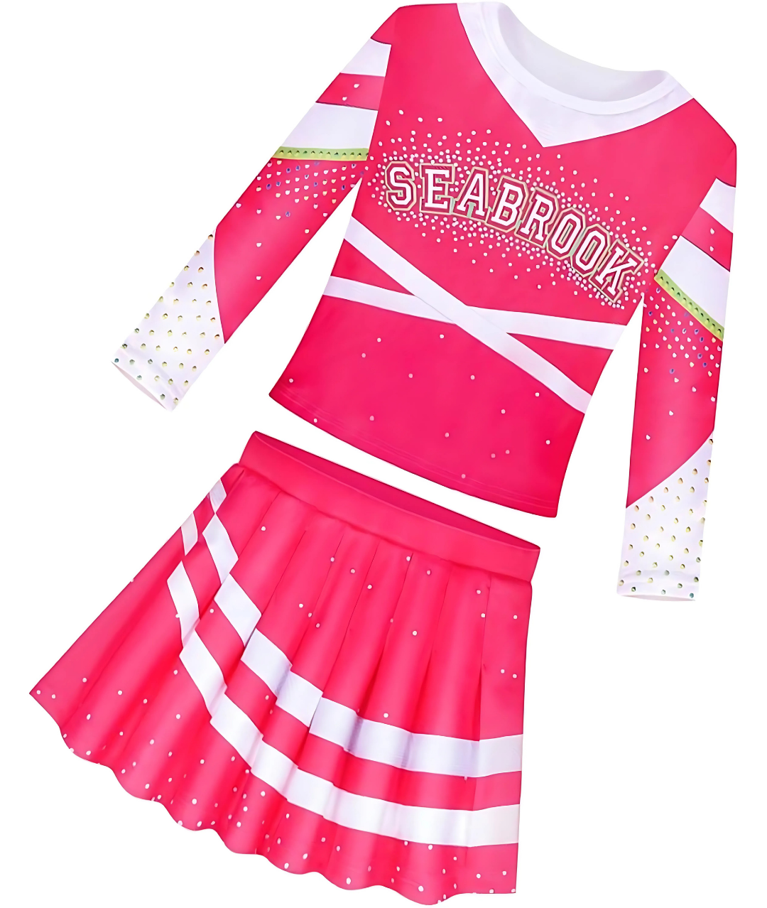Zombies Cheerleader Costume for Girls Movie Zombies Dress up-set in Jordan