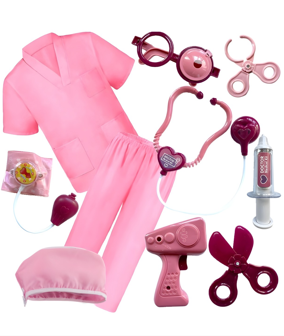 Kids Girls Nurse Costume with tools