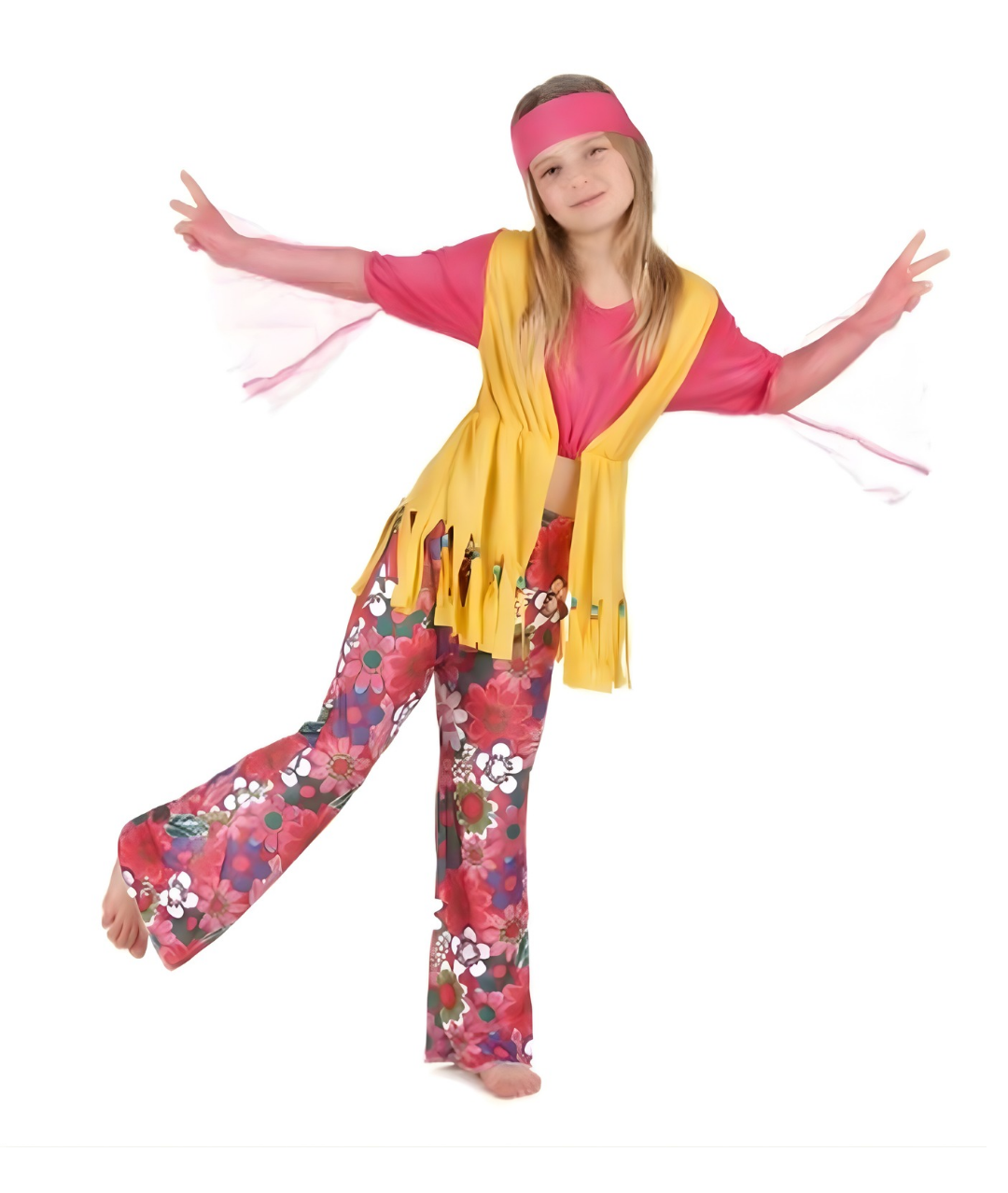 Girls 60s 70s Hippie Hippy Costume