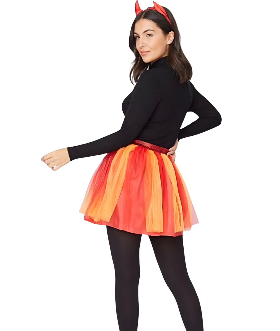 Girls and Ladies devil skirt and headband