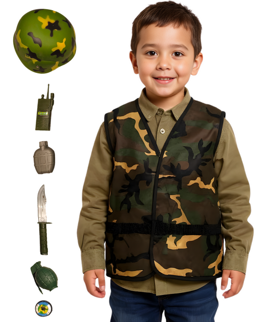 Military Army Soldier With tools Fancy Costume
