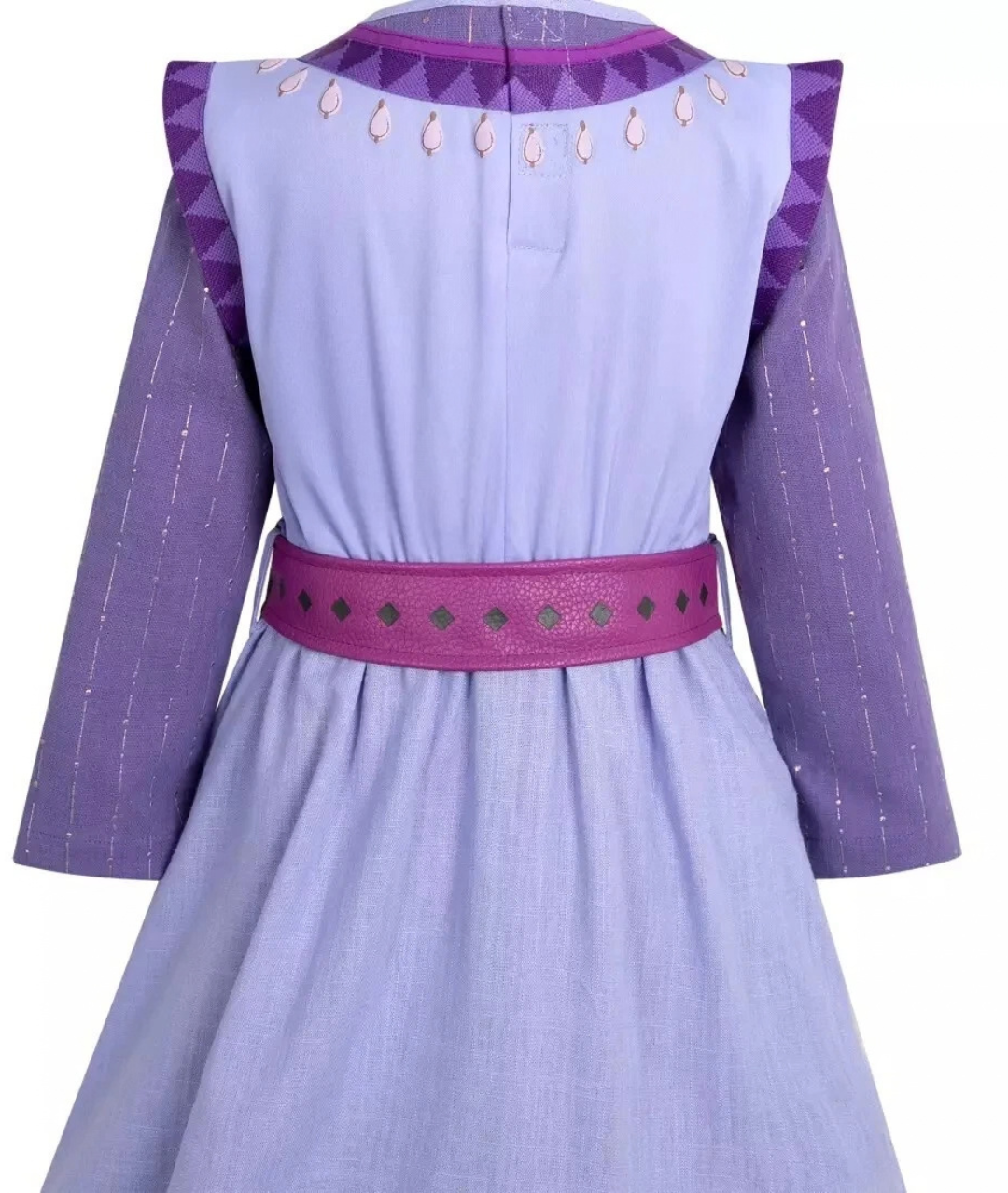 Asha Costume, Official Disney Wish Child Costume with Attached Belt