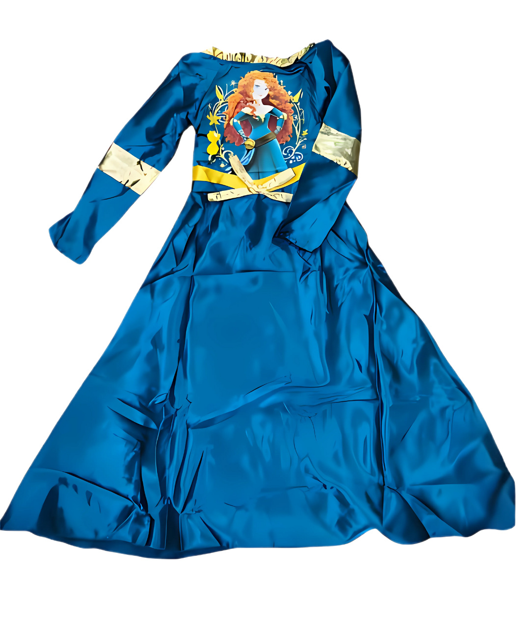 Princess Merida Girls Fancy Dress Brave Disney Princess Fairy Tale Kids Costume