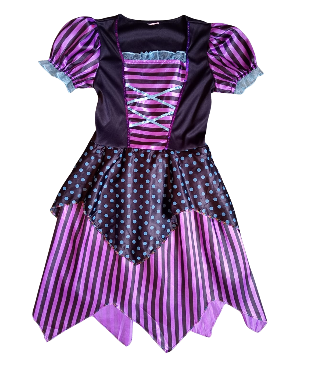 Witch Costume for Girls Purple and Blue Halloween Costume Fancy Dress