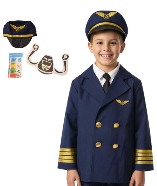 أزياء طيار قائد الطائرة للأولاد