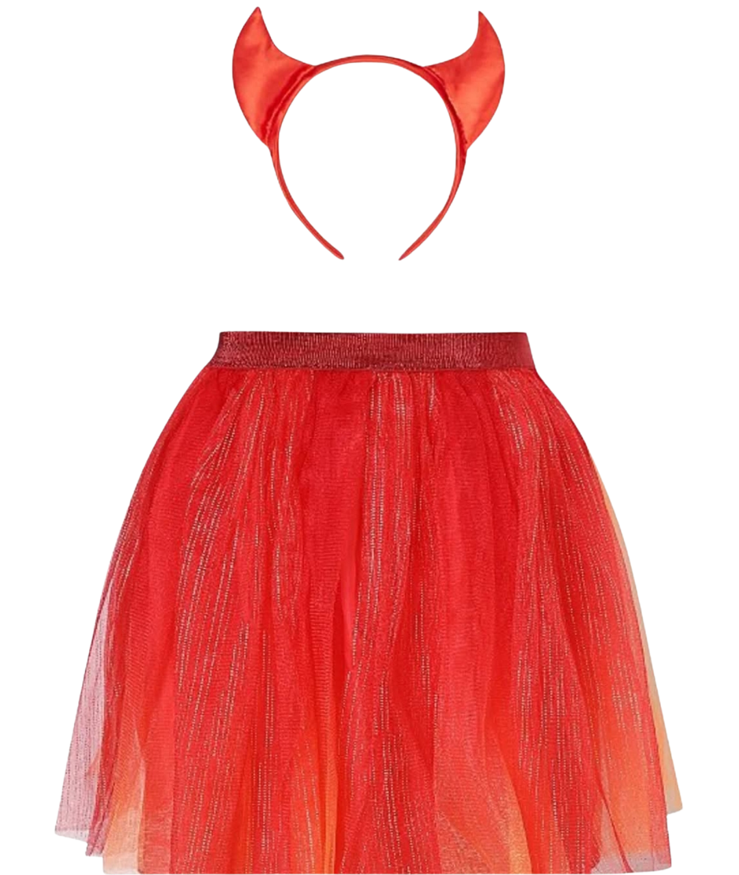 Girls and Ladies devil skirt and headband