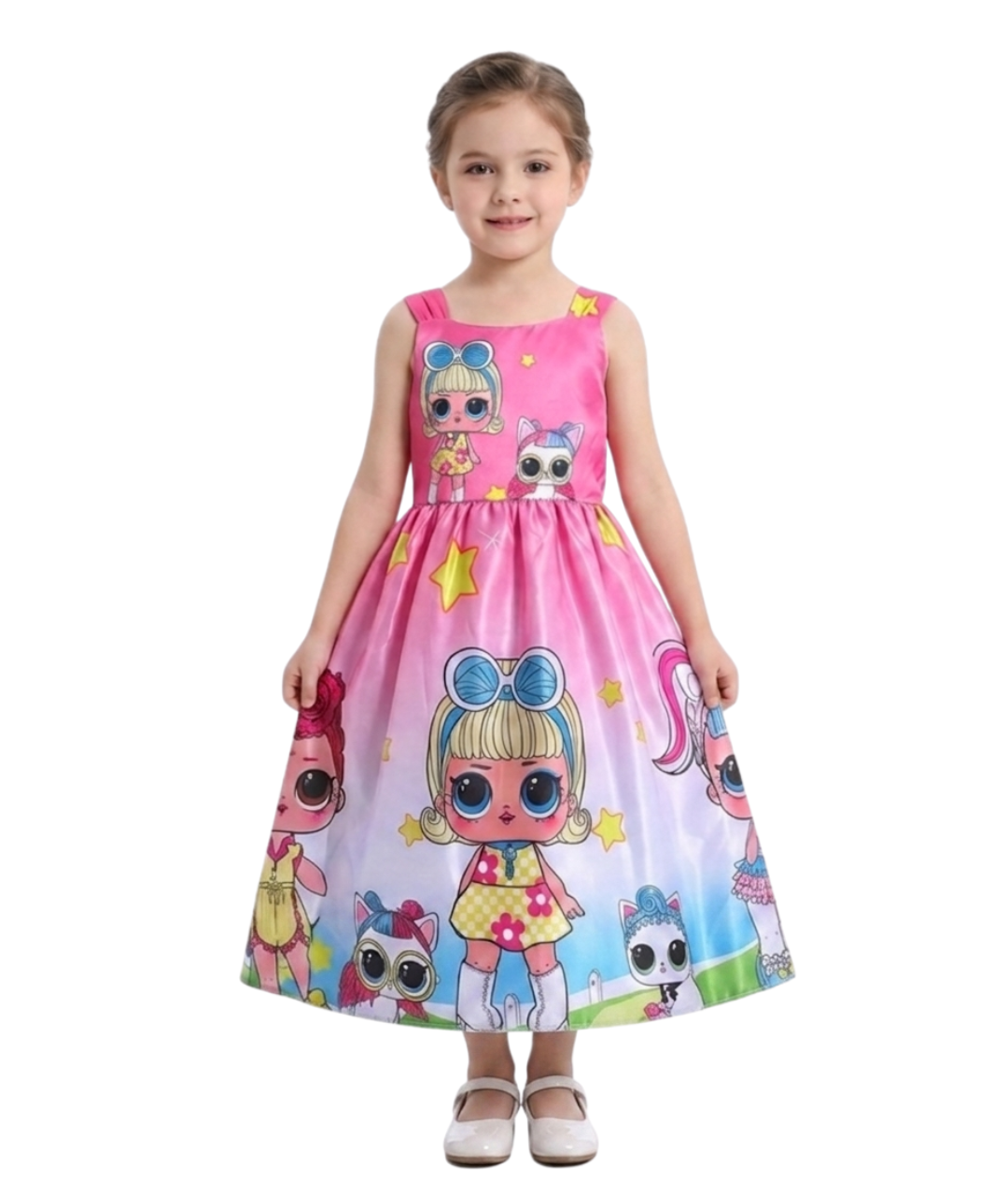 lol Surprise pink Satin dress Girls