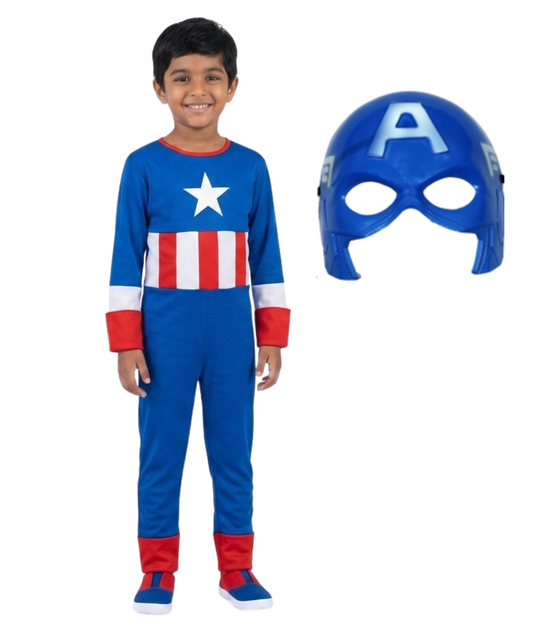 Captain America Costume for Boys