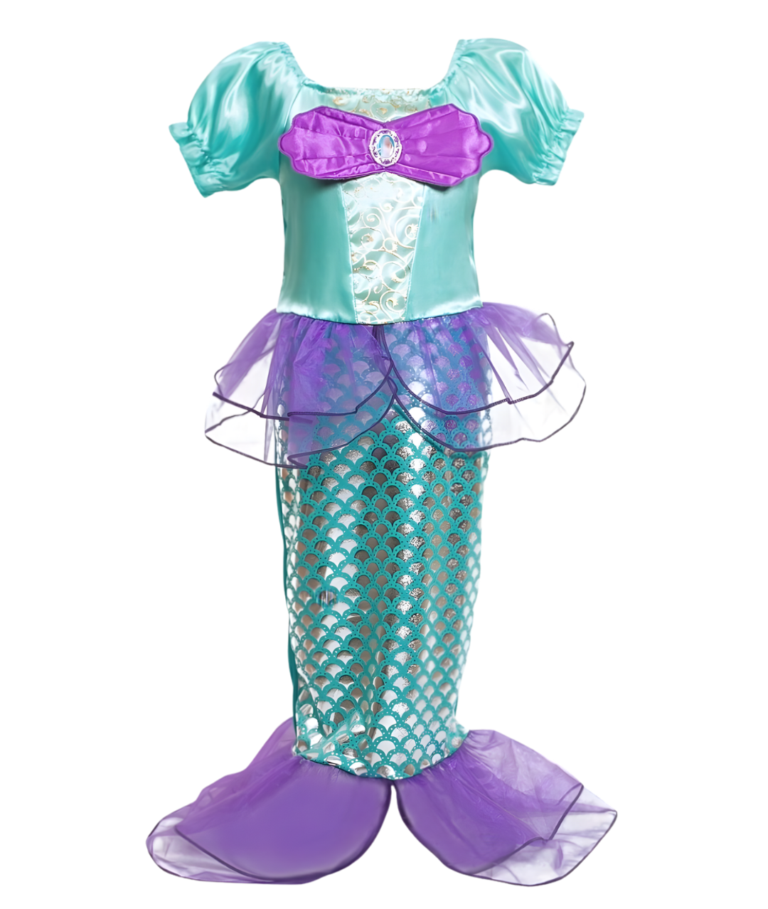 Little Mermaid Costumes for Girls Princess Ariel Fancy Dress Cosplay