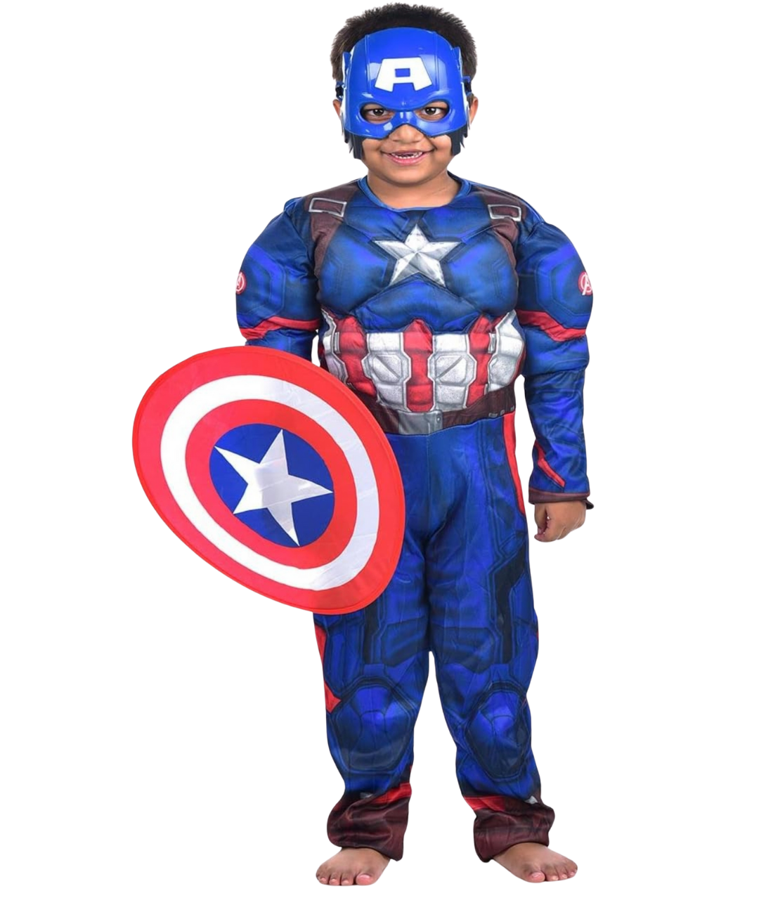 Kids Captain AMERICA Muscle Costume