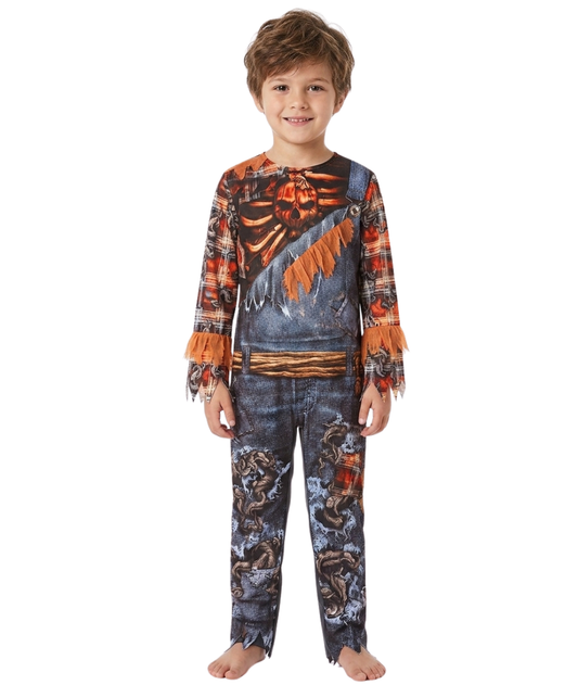 Scary skeleton Jumpsuit for kids that glows in the dark