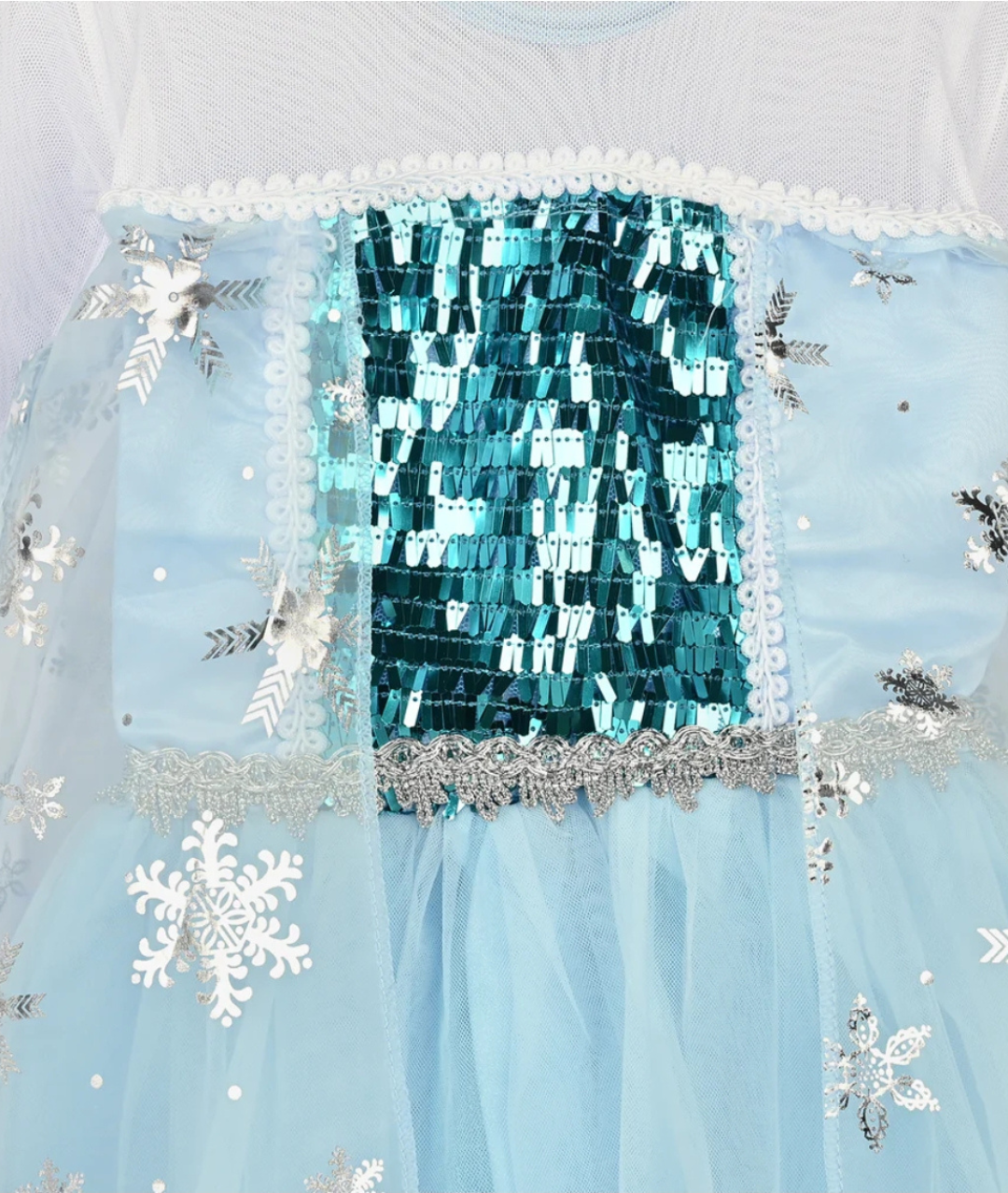 Princess Elsa Frozen Fancy Dress Costume for Girls