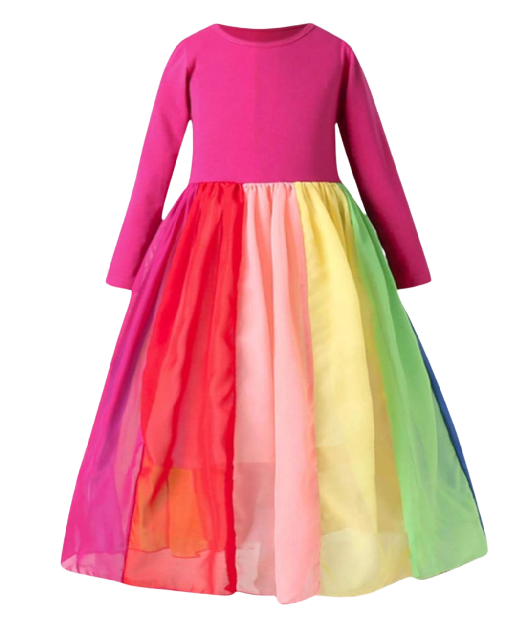 Colorful Unicorn Chiffon and cotton deluxe Dress Costume