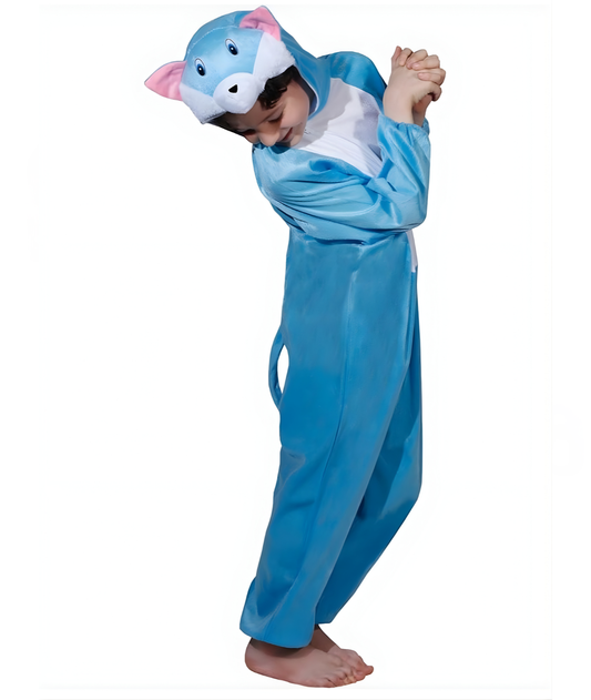 Cat Costume Blue Fancy Dress suit for kids