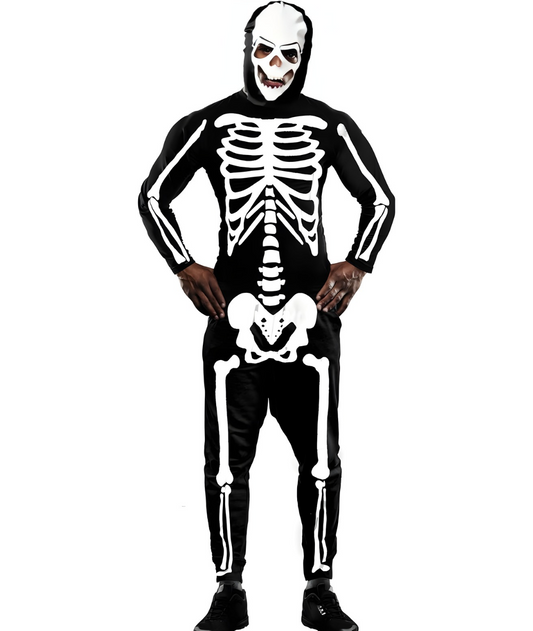 Adult Skeleton with mask Costume