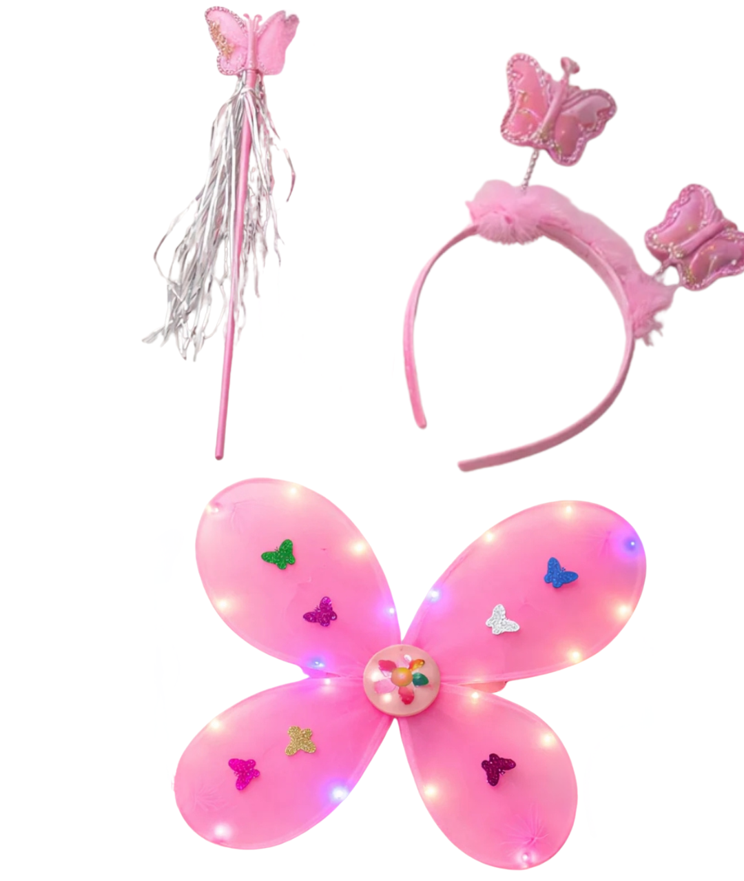 Butterfly wings set costume for Girls light it up by Battery