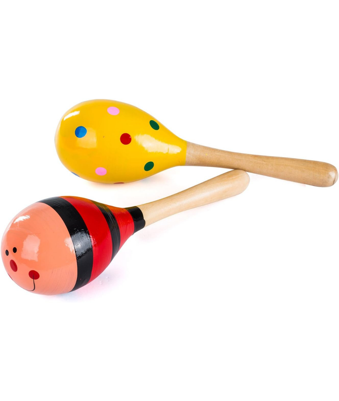 Wood Maracas kids  instruments Hammer Percussion