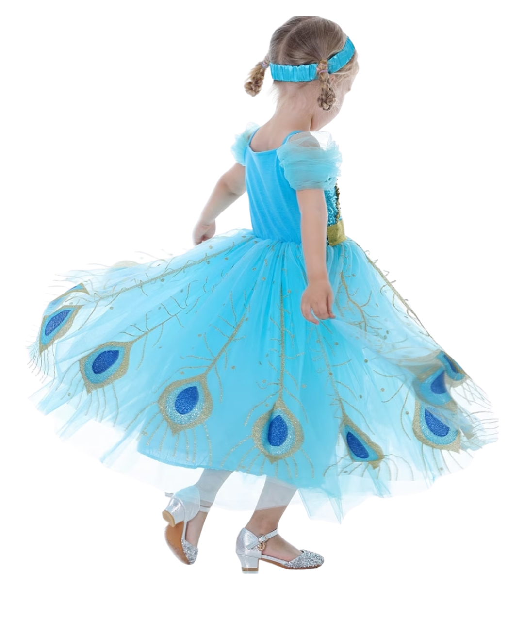 Little Girls Princess Dress Up Jasmine Costume Birthday Halloween Christmas Fancy Party Outfit