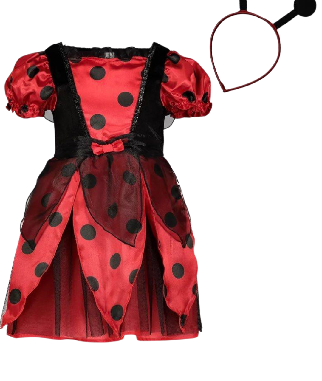 Girls Ladybug Fairy Costume