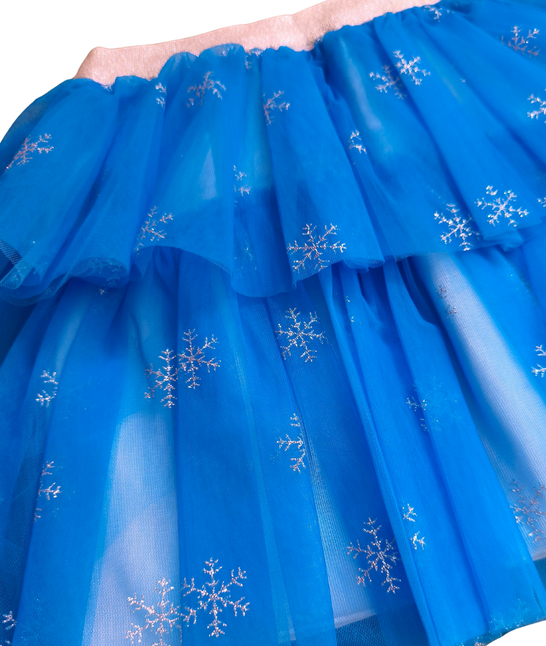 FROZEN elsa Light up Skirt with glitter Snow flakes