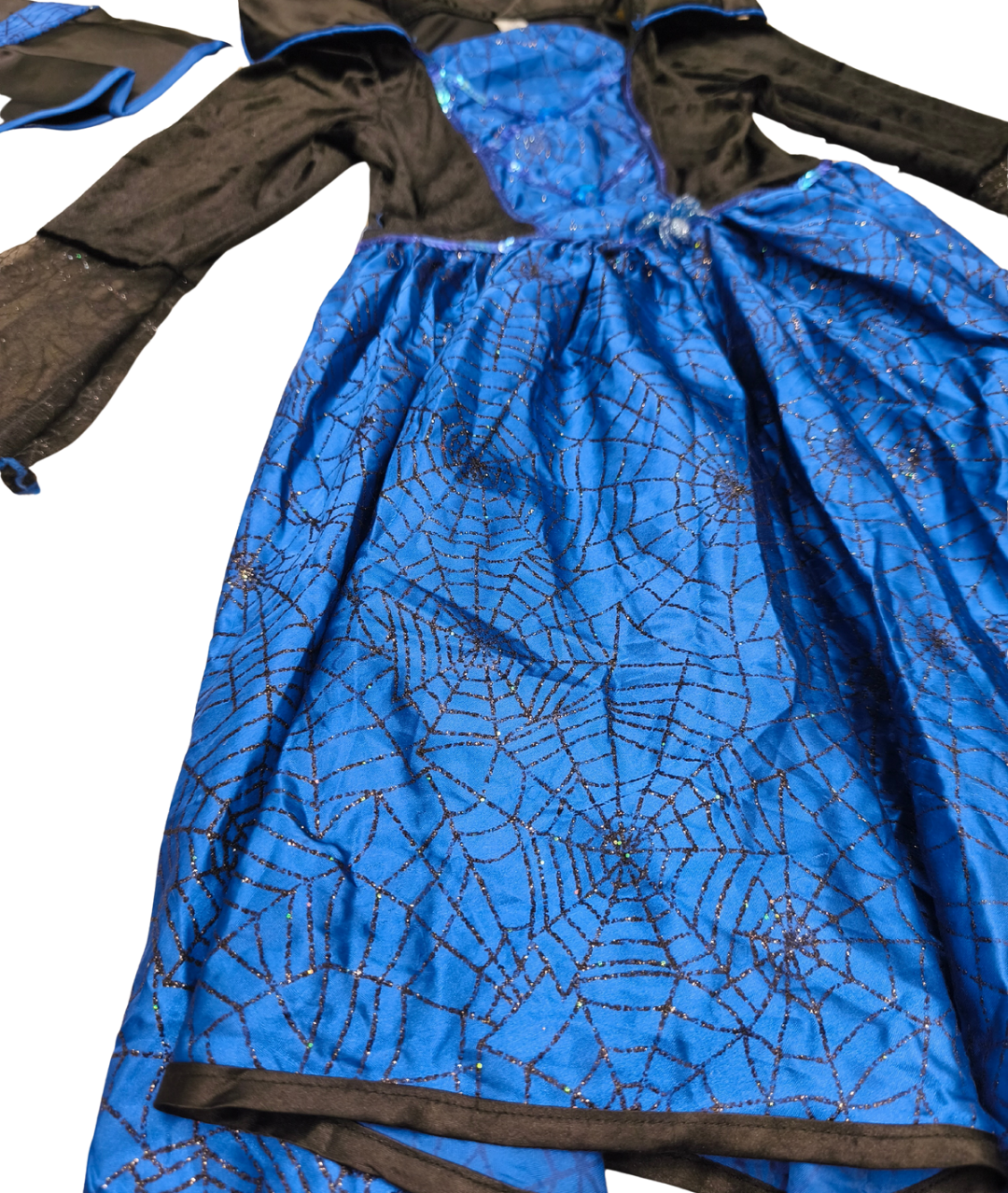 Witch Costume for Girls Black and Blue Halloween Costume Fancy Dress