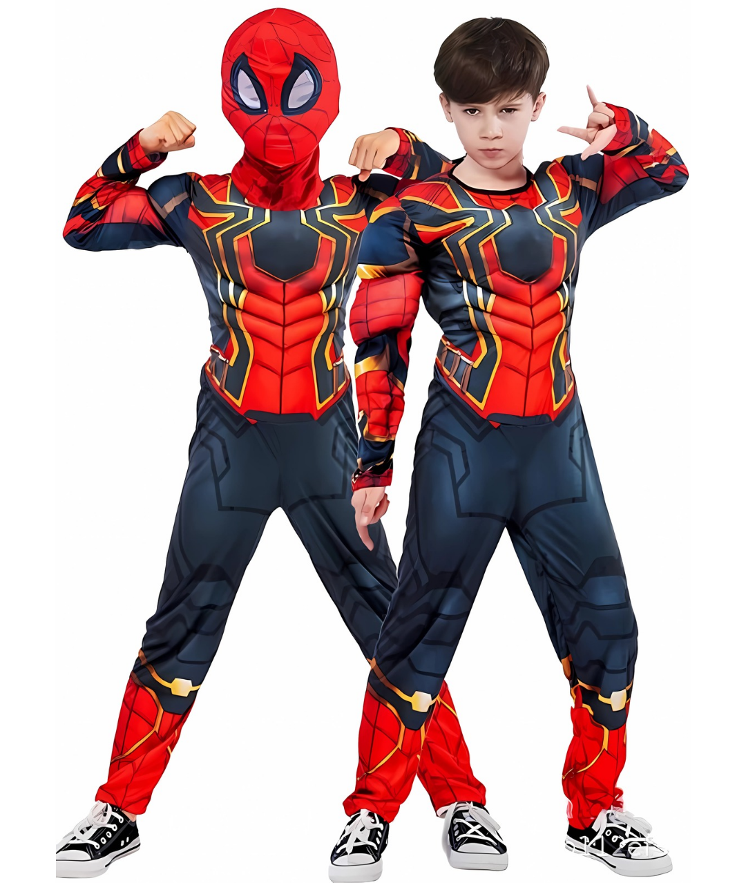 Spiderman Costume for Kids Bodysuit with muscle Superhero