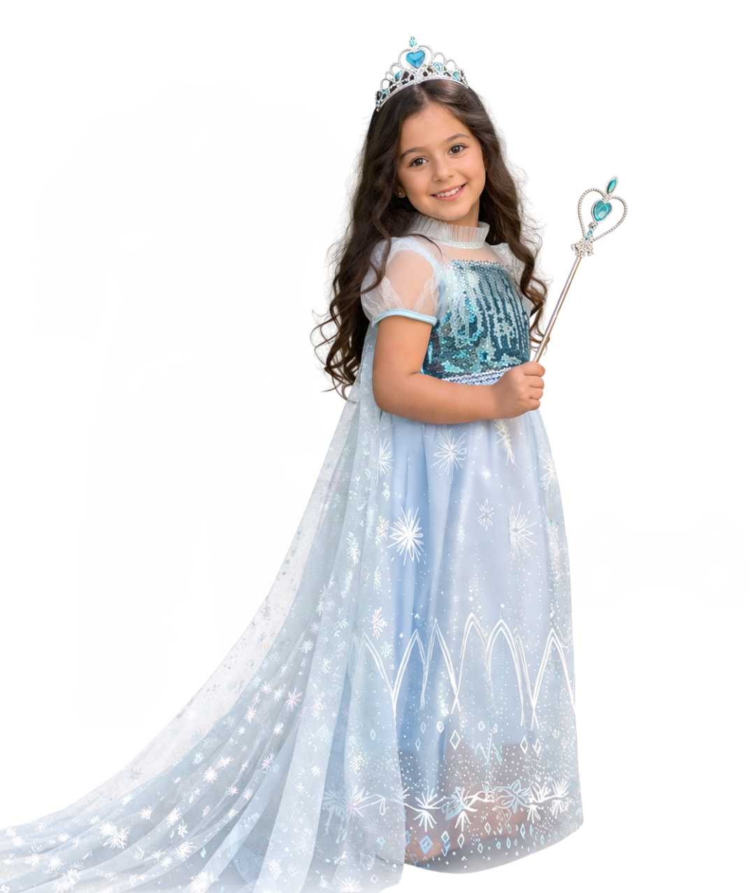 Princess Elsa Frozen Costume for Girls Toddlers Fancy Dress