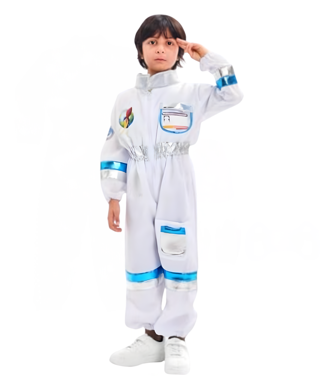 Kids Astronaut Costume NASA Space Suit Boys Girls Halloween Cosplay Outfits