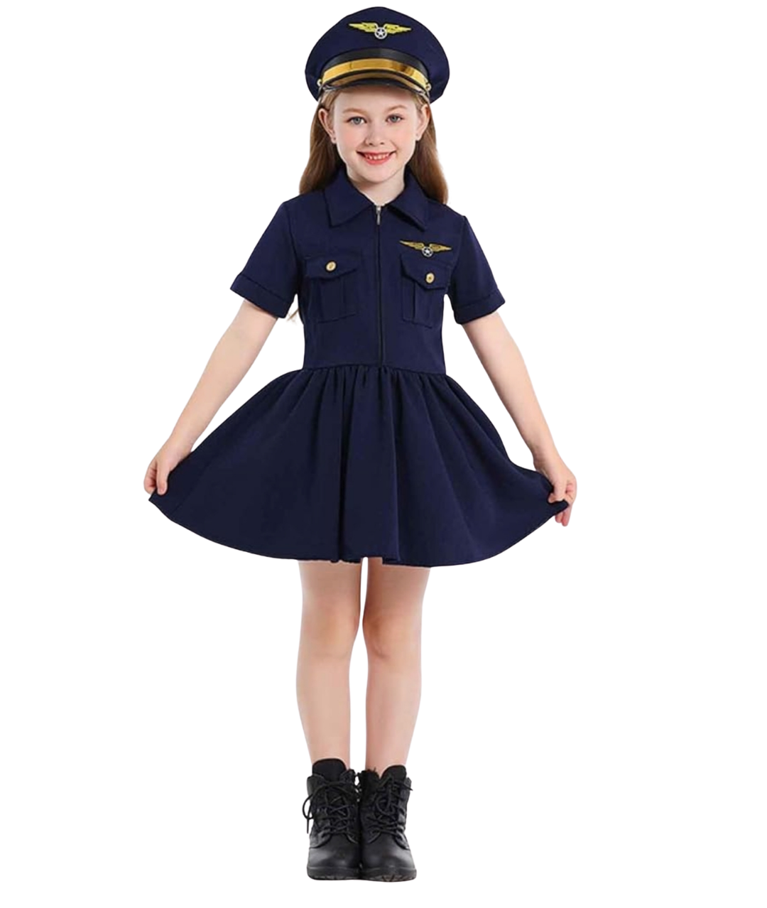 Aircraft Pilot Dress Costume for Girls