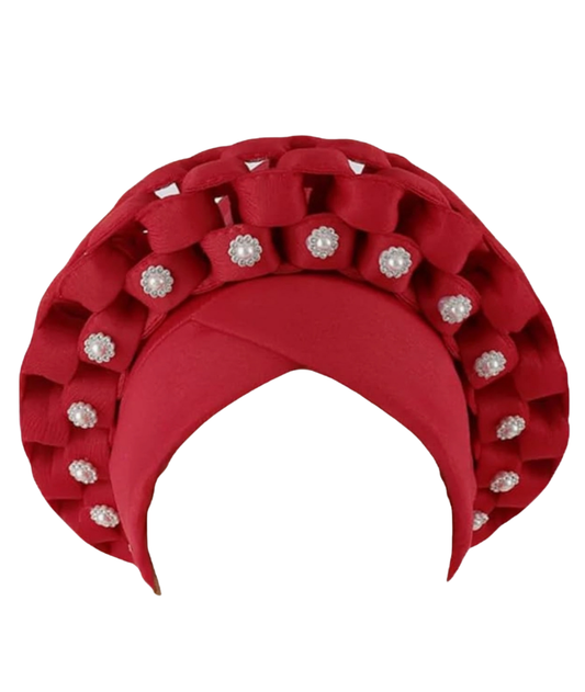 African Red head Wraps Turbans for Women