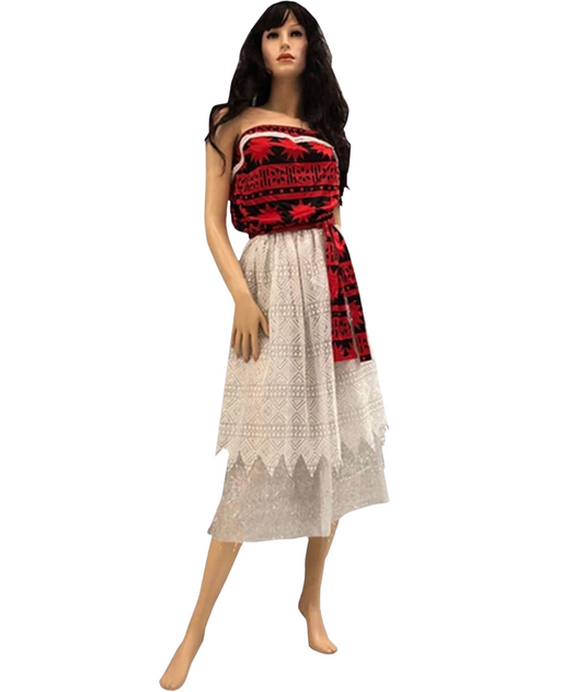 Girls Island Princess Moana Costume Hawaiian Adventure costume Halloween Party Costume Full Set