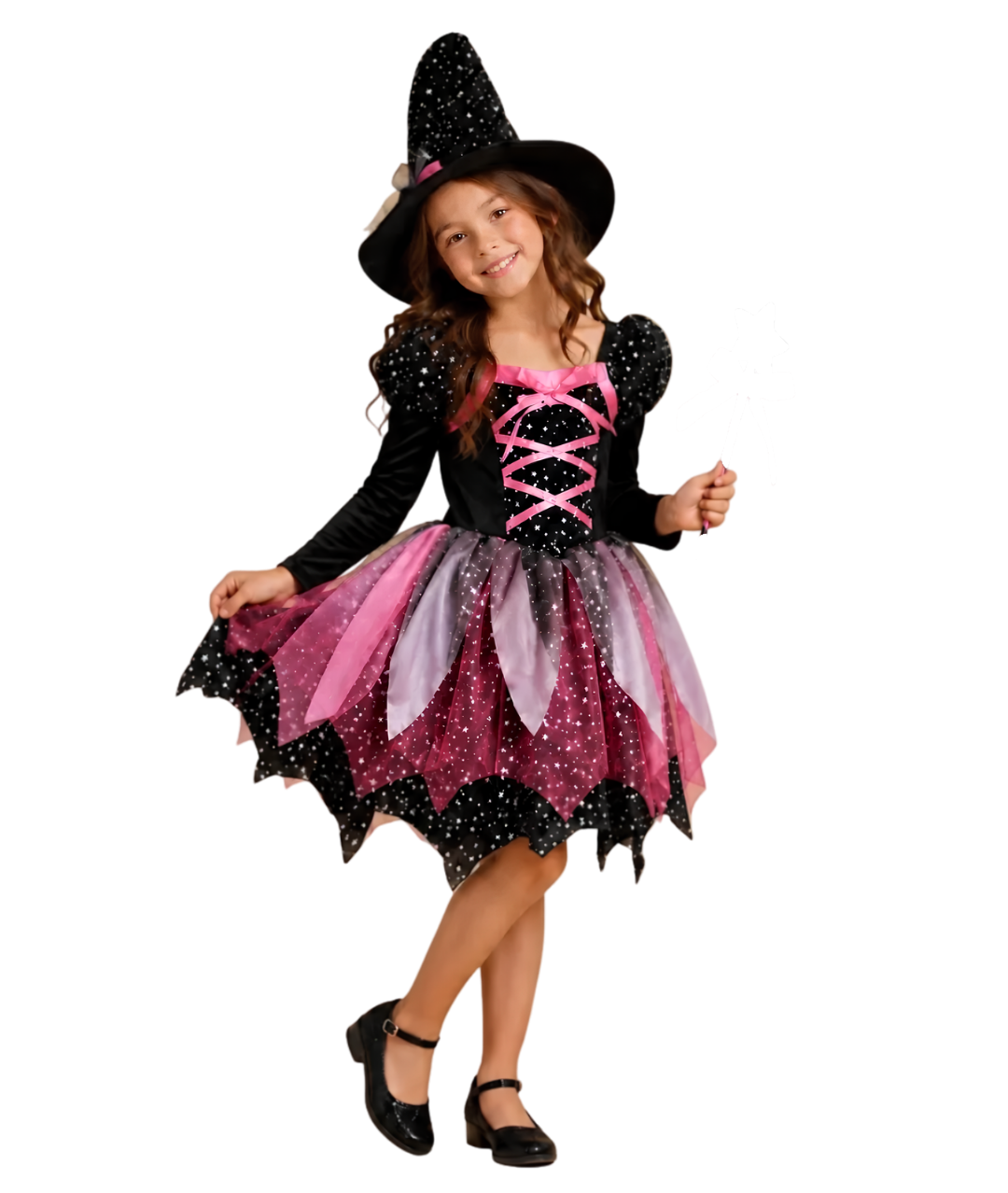 Star Witch Fancy velvet Dress costume Halloween Witch Role Part