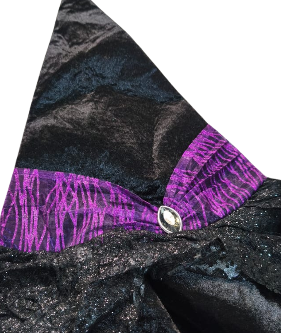 Witch Halloween hat Black and Purple