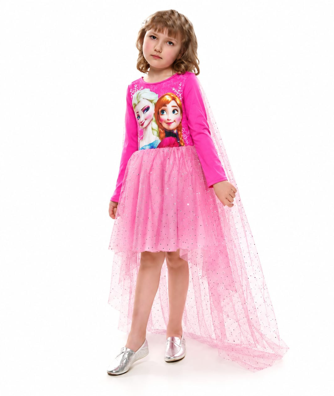 Elsa & Anna Bink Dress Costume