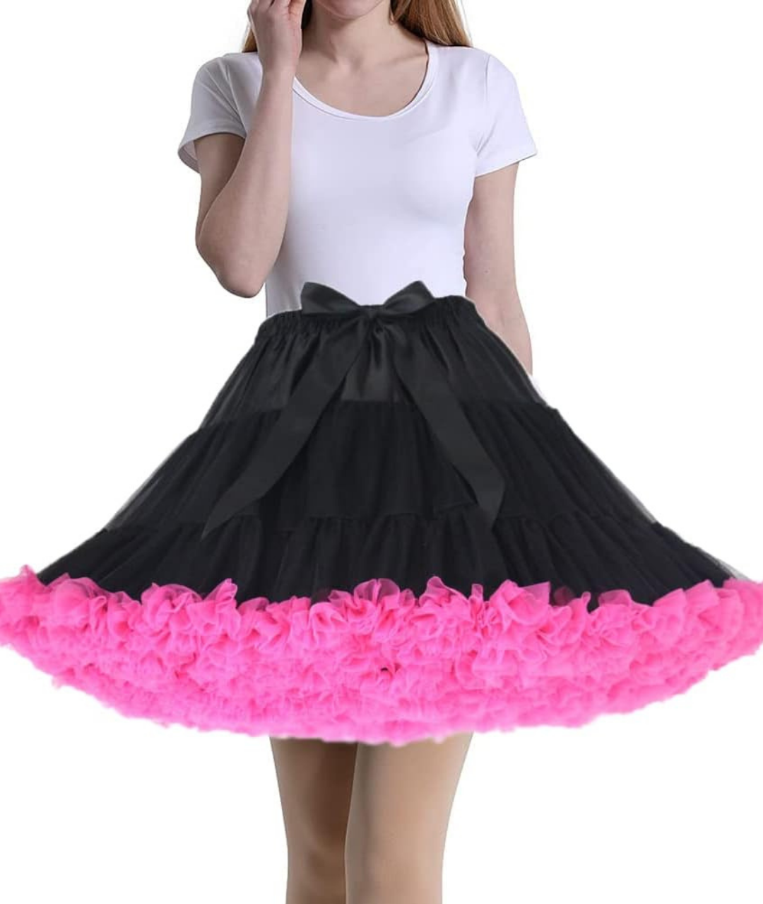 Women Skirt black and pink